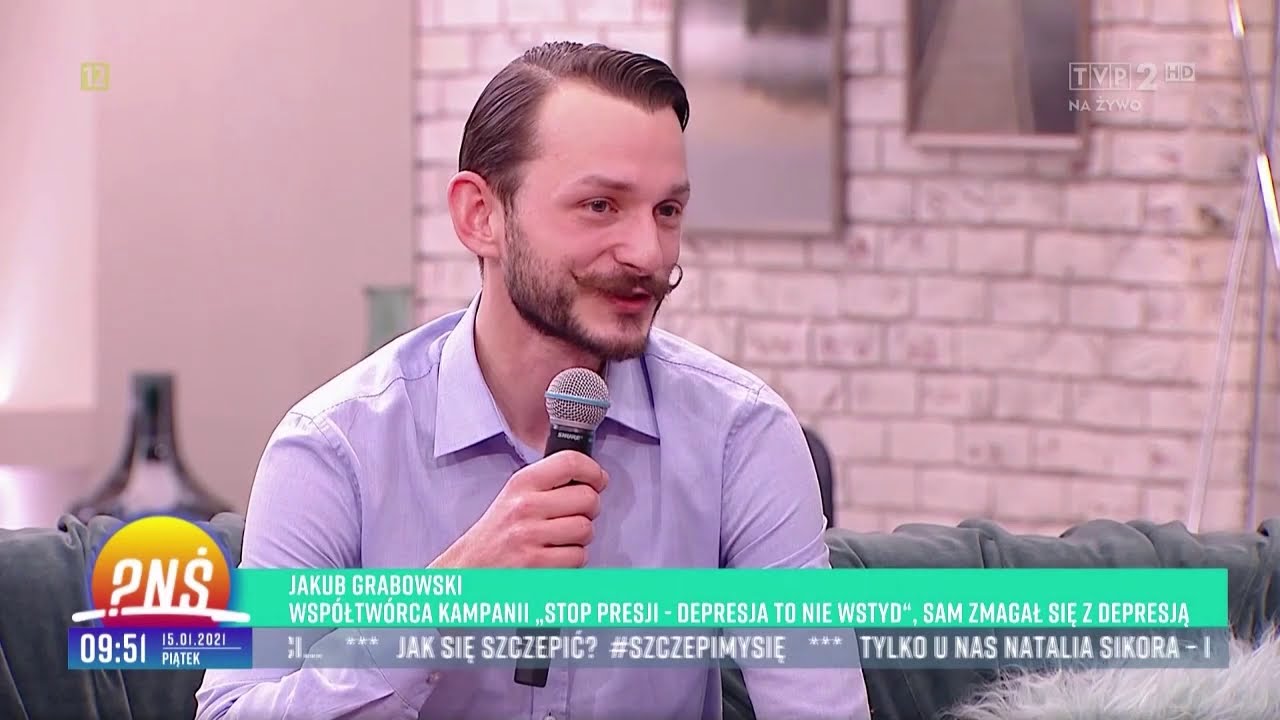 Depresja to nie wstyd - Rozmowa z Jakubem Grabowskim w Pytaniu na Śniadanie