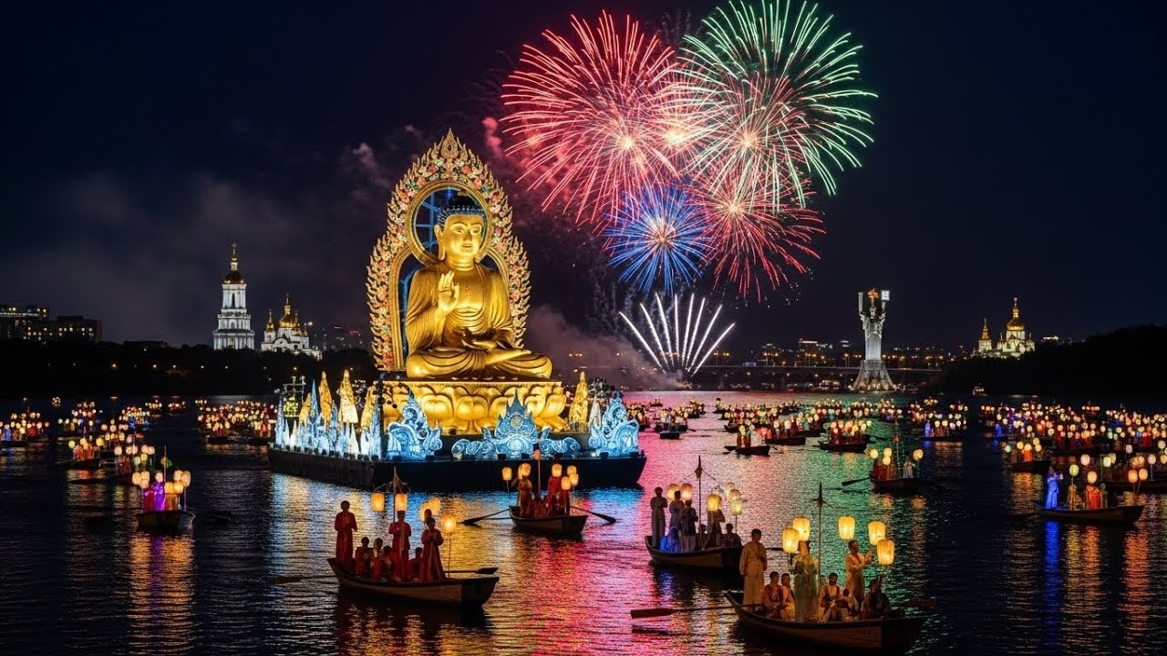 Buddhist Festival - A magnificent procession of ancient Buddhist palanquins on the river KYIV 2026