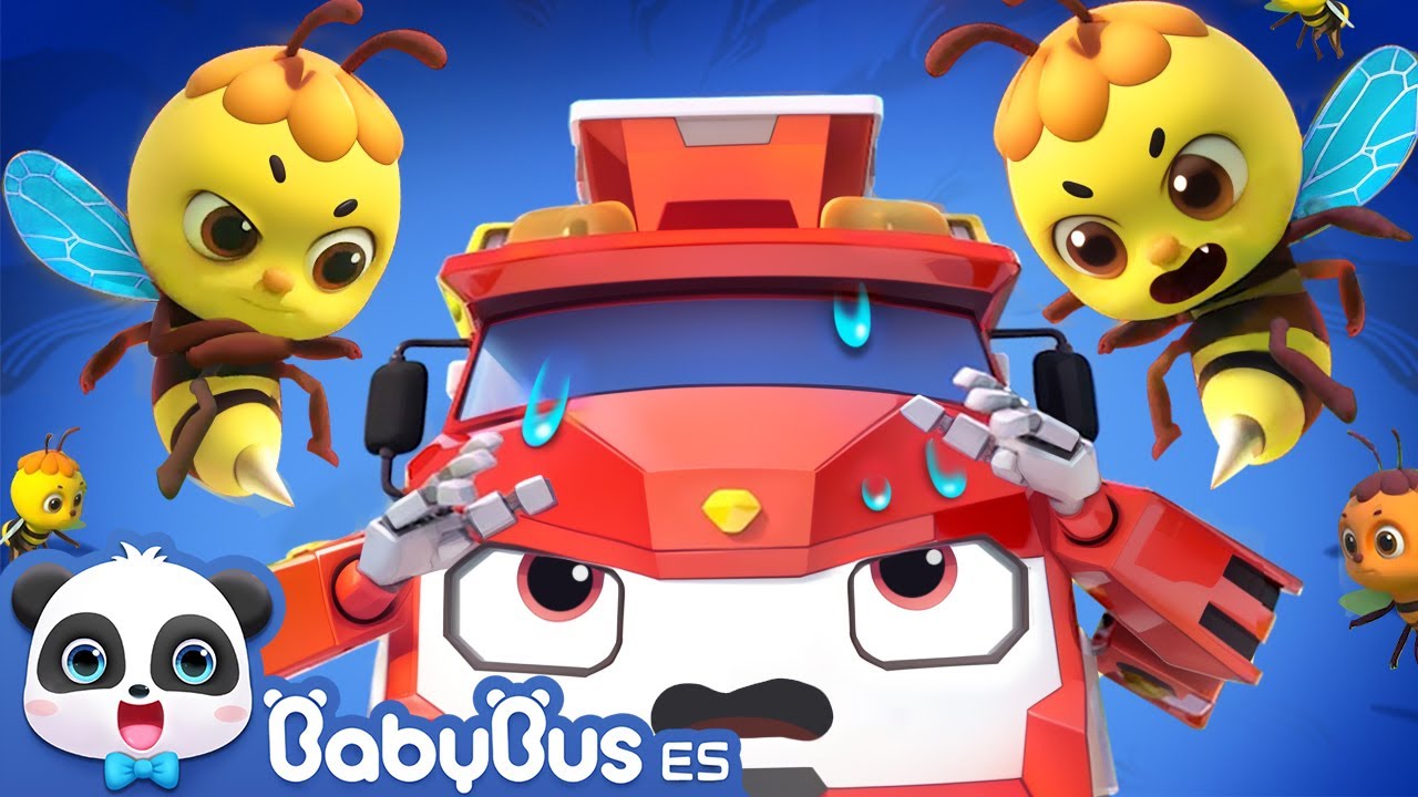 Camión de Bomberos🚒 VS Abejorro🐝 | Camiones de Monstruo | Canciones Infantiles | BabyBus en Español