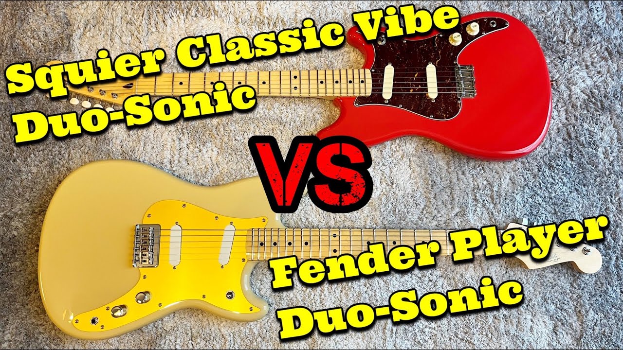Fender VS Squier Duo-Sonic を比較してみると驚きの結果が‼️