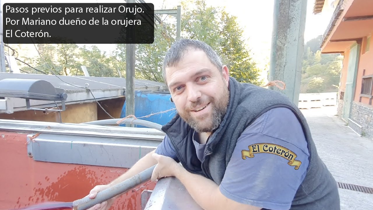 Pasos previos para realizar #Orujo por Mariano dueño de la orujera El Coterón en #Liébana