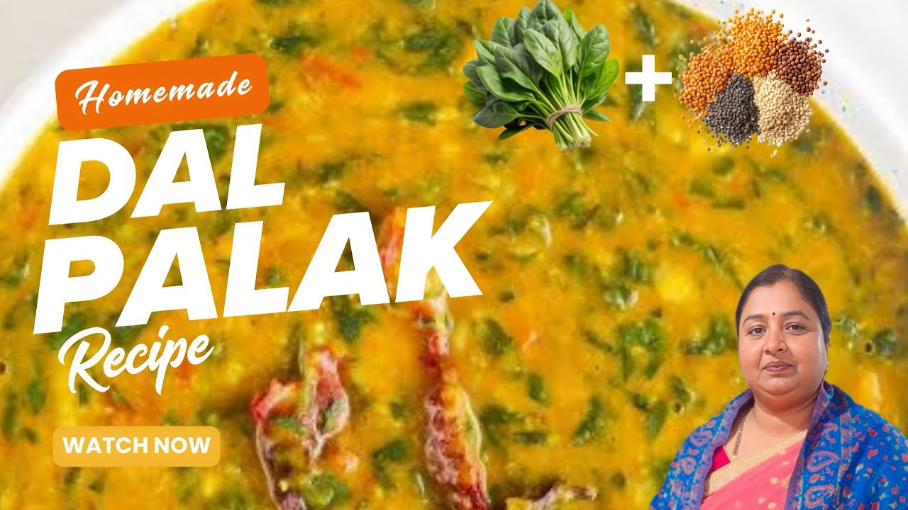 Ghar Jaisi Dal Palak 🥬 Healthy & Easy Indian Recipe | #DalPalak #PalakDal #IndianFood