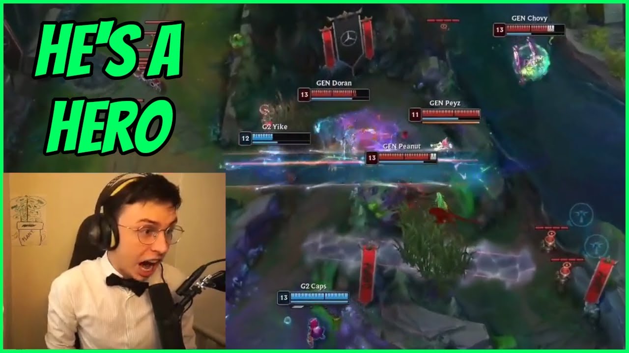 Caedrel Reacts To G2 Yike's MONSTER Play VS Gen.G