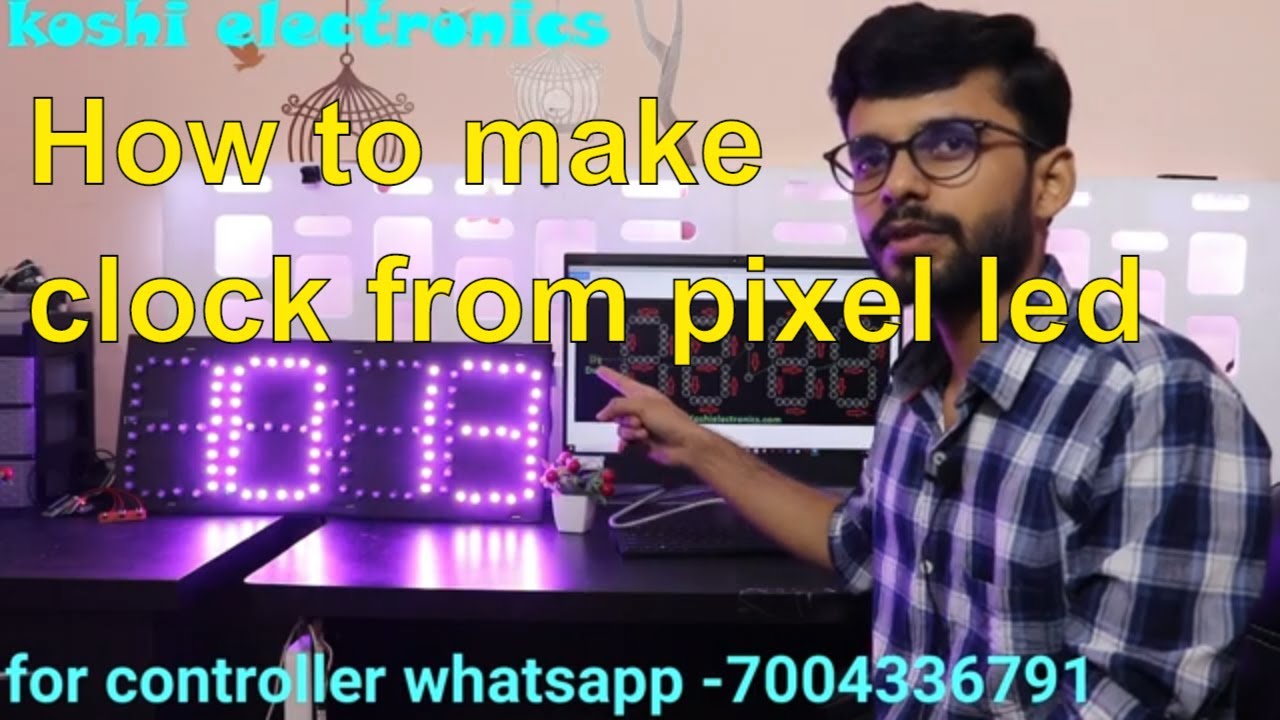 How to make pixel led clock 2020