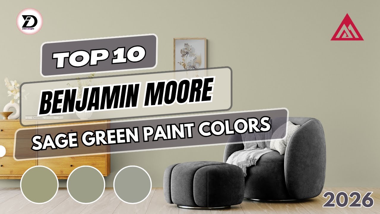 Top 10 Benjamin Moore Sage Green Paint Colors 2026 | The Most Popular Picks Right Now