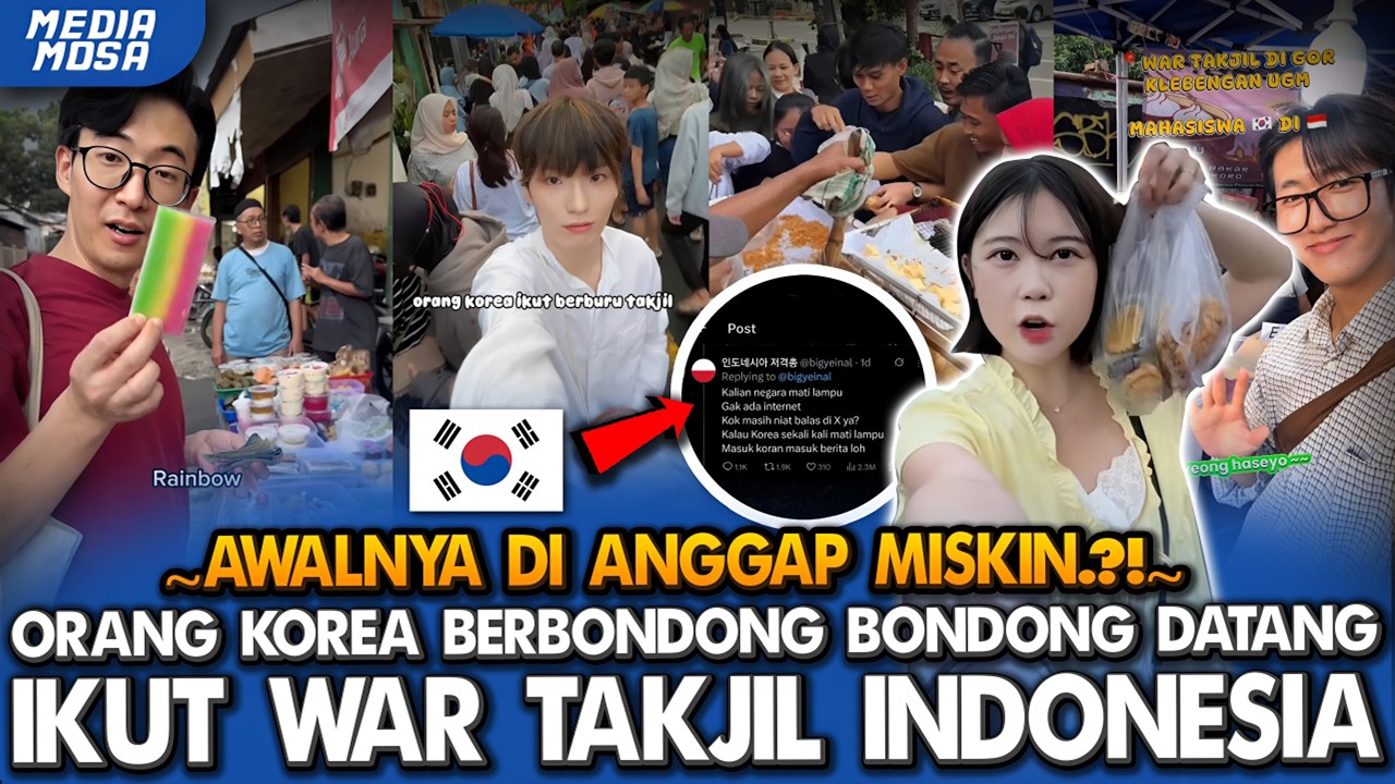 Dulu Diremehkan, Sekarang Diburu! Orang Korea Rela Antre Takjil di Indonesia 😳🍹