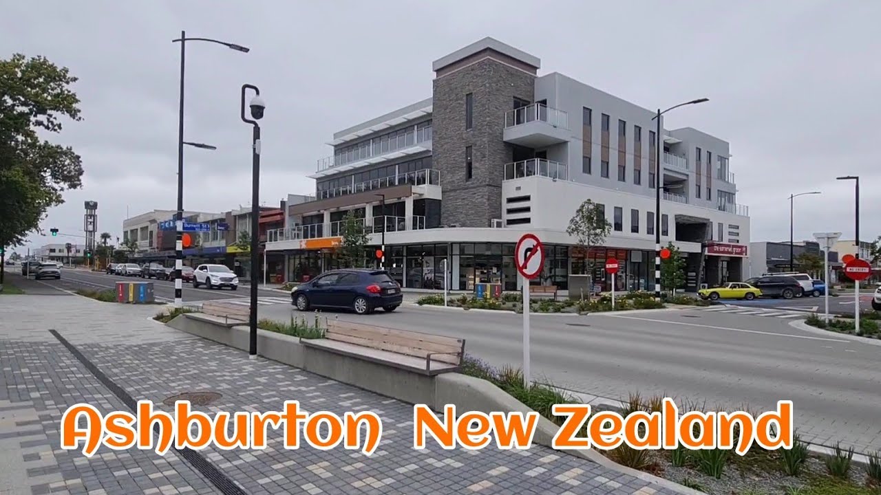 Walking Around Ashburton Town Centre, New Zealand