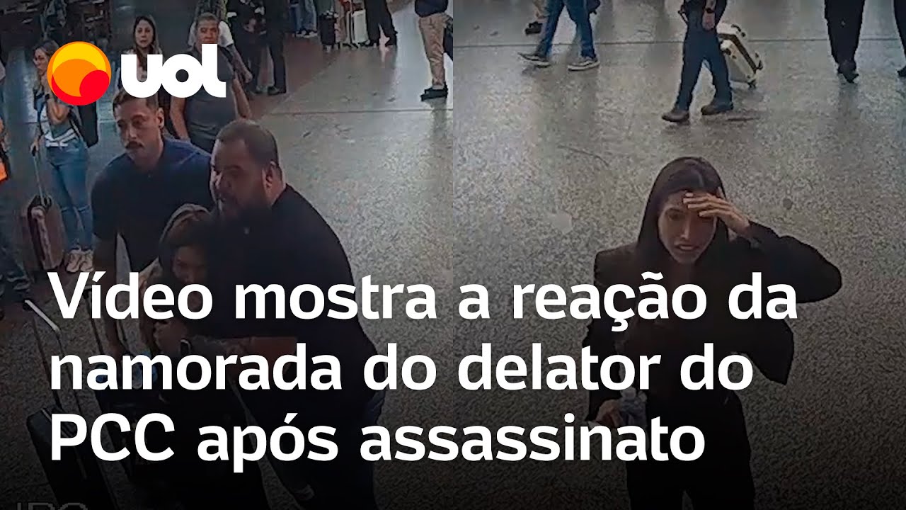 Delator do PCC morto: novo vídeo mostra reação da namorada de Vinícius Gritzbach após assassinato