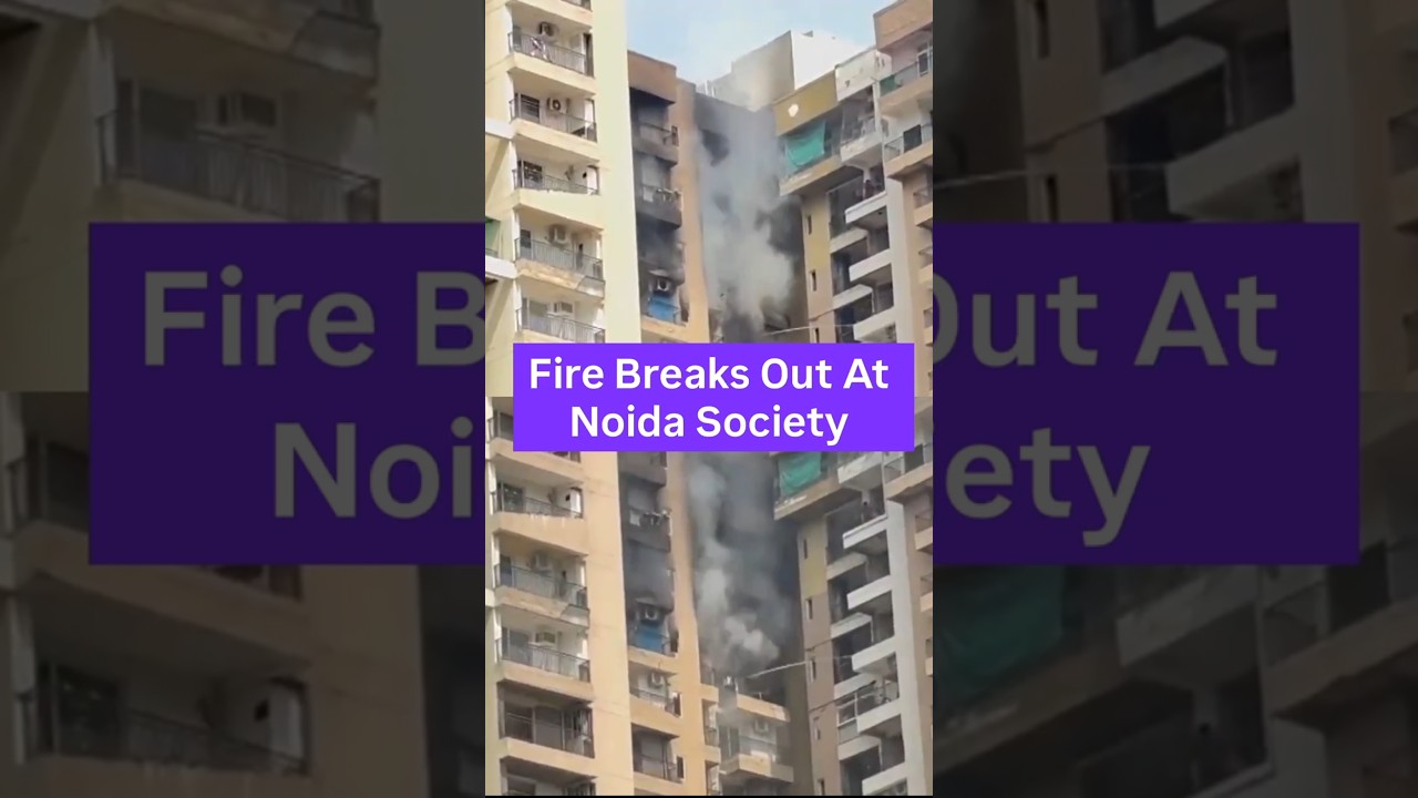 BREAKING | Fire Engulfs Flat In Noida Sector-119 | Rescue & Firefighting Op Underway | #noida #viral