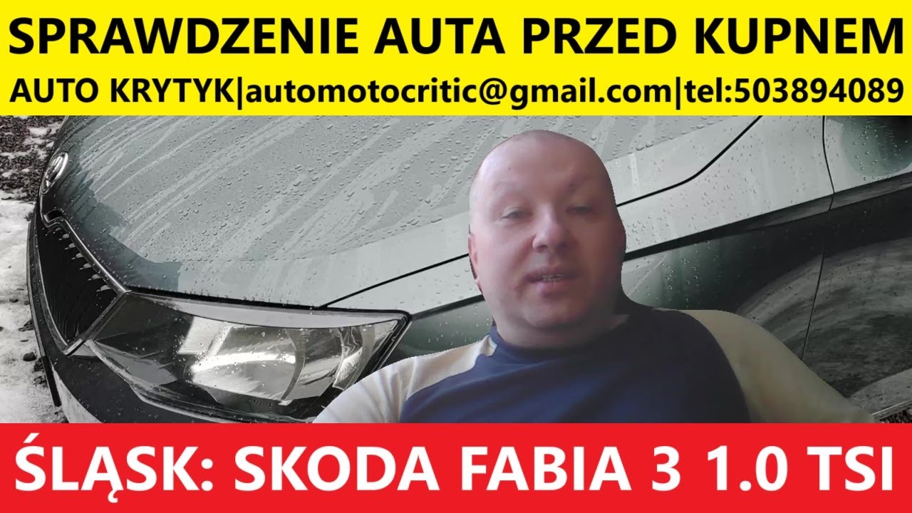 SPRAWDZENIE AUTA PRZED KUPNEM ŚLĄSK SKODA FABIA 3 1.0 TSI.