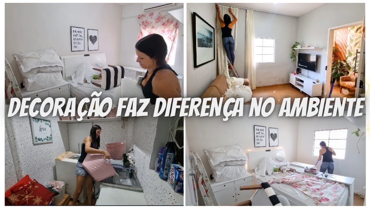 ISSO FAZ TODA DIFERENÇA NO NOSSO AMBIENTE | DECORAÇÃO | CORTINAS | ORGANIZAÇÃO | DANDO LIMPEZA GERAL