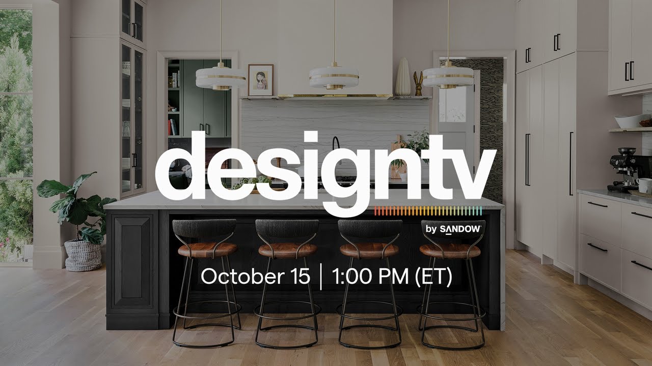 DesignTV® by SANDOW: Creative Conversation, ProductLive & Home Tour