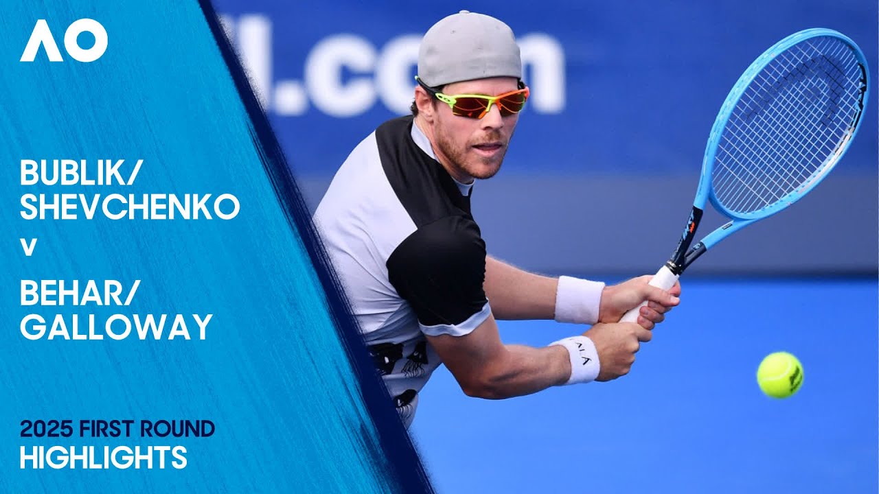 Bublik/Shevchenko v Behar/Galloway Highlights | Australian Open 2025 First Round