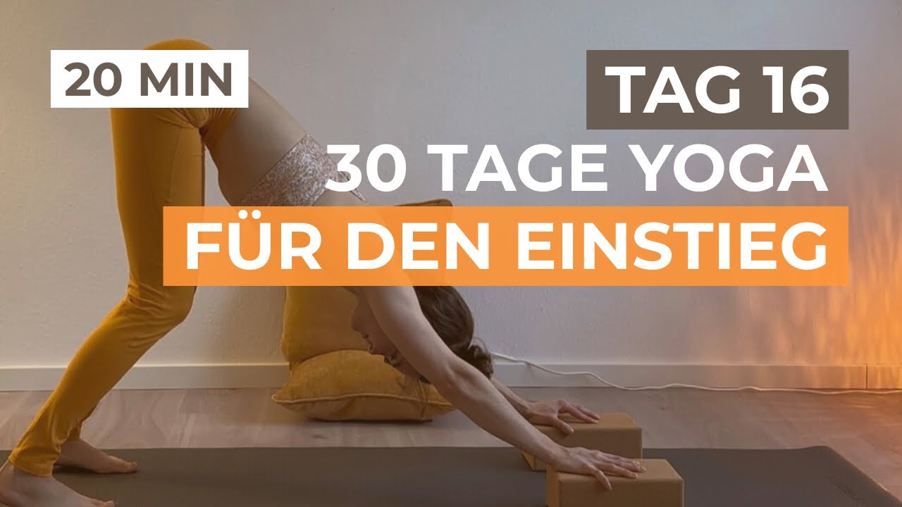 20 Min Yoga Morgenroutine für Anfänger │ Kraft & Weite spüren (Tag 16) 30 Tage Yoga für Einsteiger