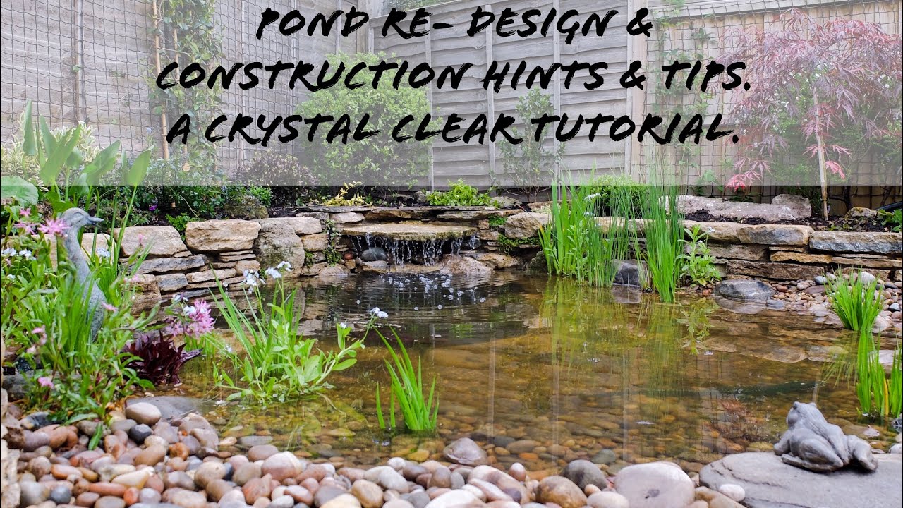 Pond construction using liner; hints and tips.