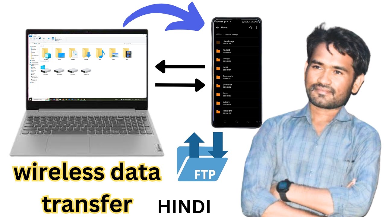 Ftp server file transfer | WiFi ftp server use in hindi | Lucky 4 Tech