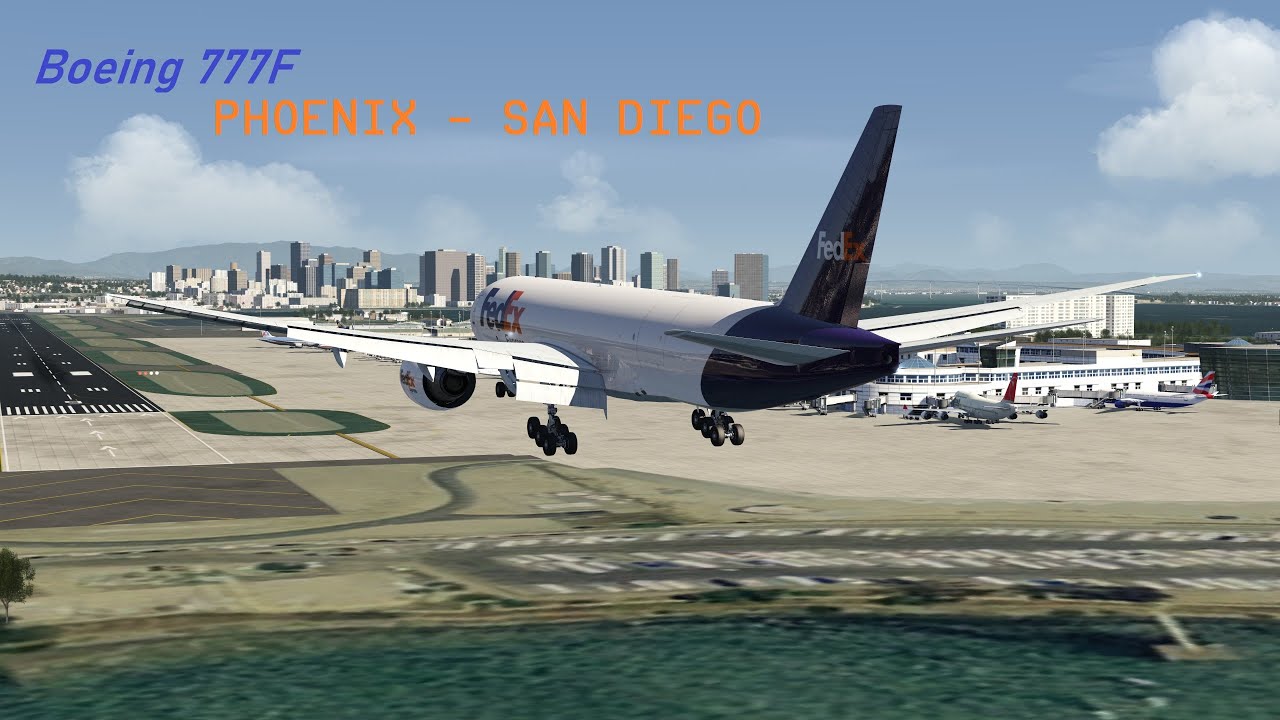 Aerofly FS4 I Boeing 777F I Phoenix - San Diego (KPHX - KSAN)