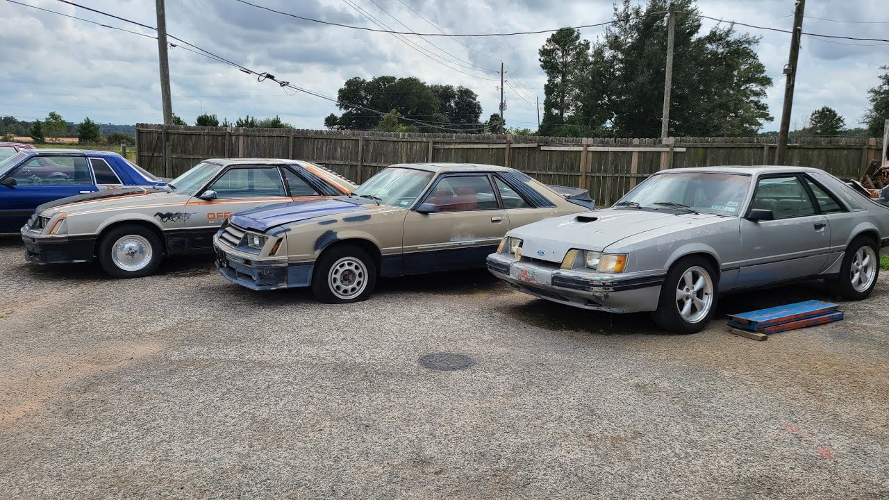 Fox body rehab for sale walk around tons of cars and parts that need to go