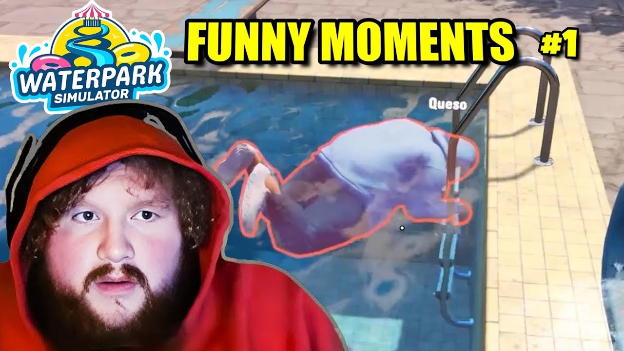 Best of CaseOh Waterpark Simulator! (FUNNY MOMENTS) #1