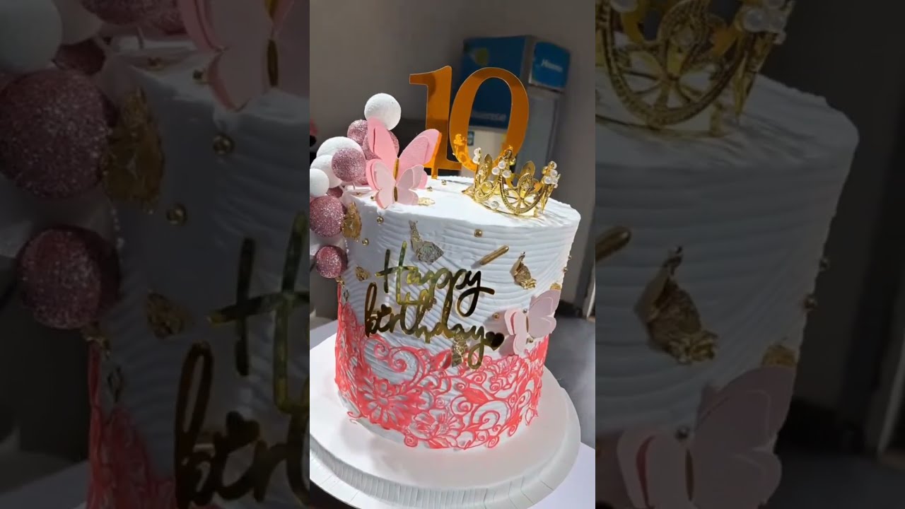 ELEGANT WHIPPED CREAM CAKE DECORATING WITH EDIBLE SUGAR LACE 2026 |STEP BY STEP CAKE TUTORIALS