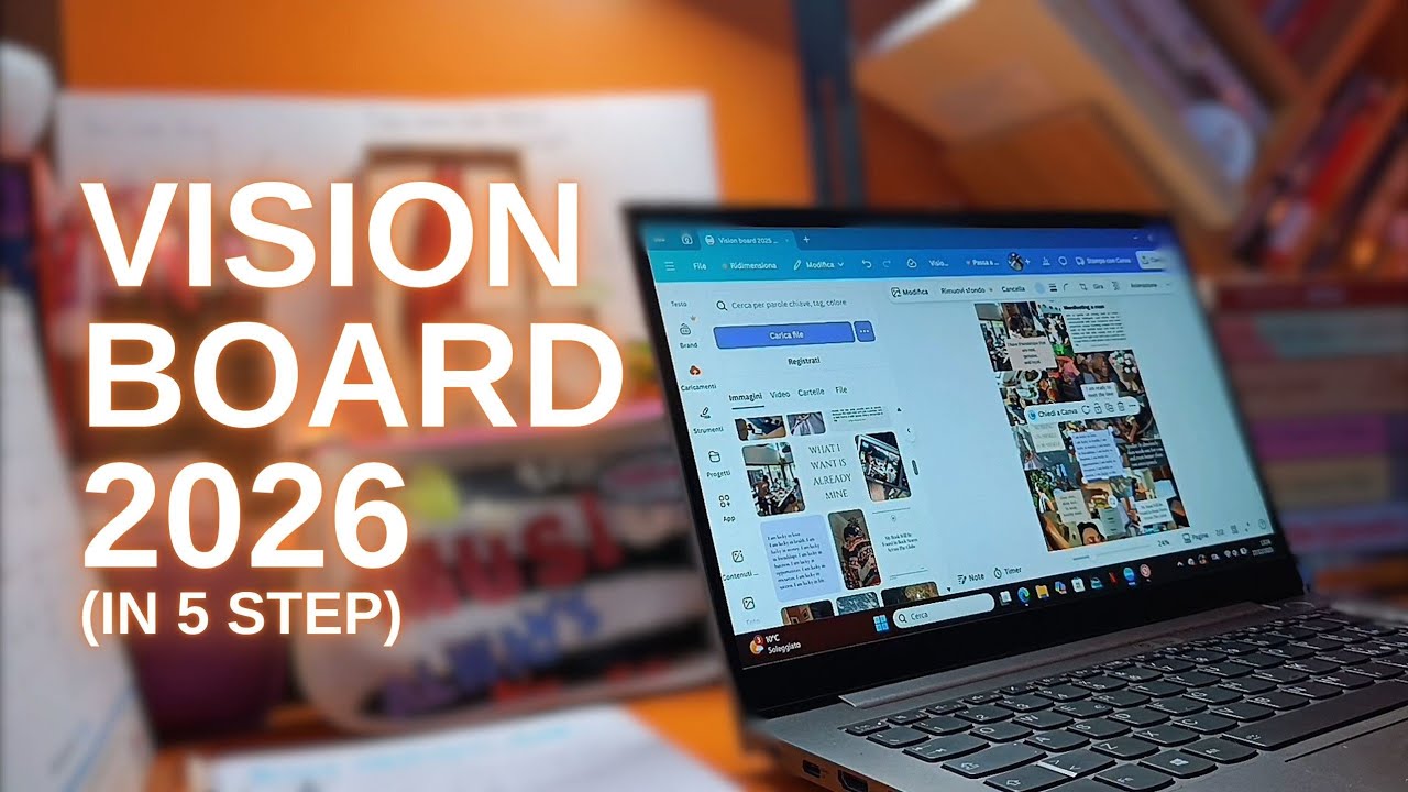 Come creare una vision board 2026 in 5 step🪧✨