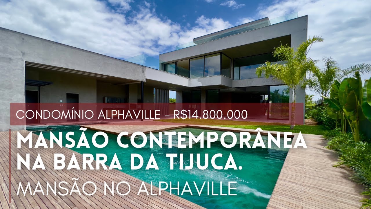 MANSÃO TRIPLEX COM 750 M² NO CONDOMÍNIO ALPHAVILLE - BARRA DA TIJUCA | PRÁTICA CONSULTORIA