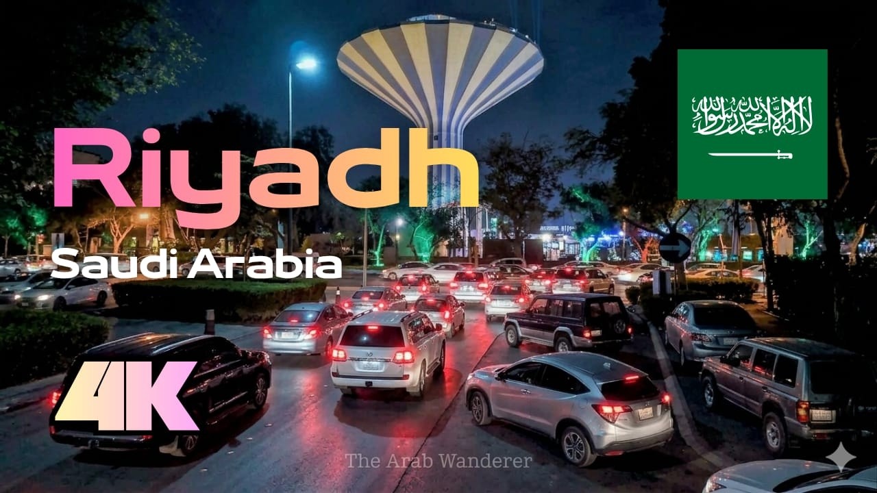 Downtown Riyadh Al Murabba | World’s Largest Light Art Festival (4K Night Tour)