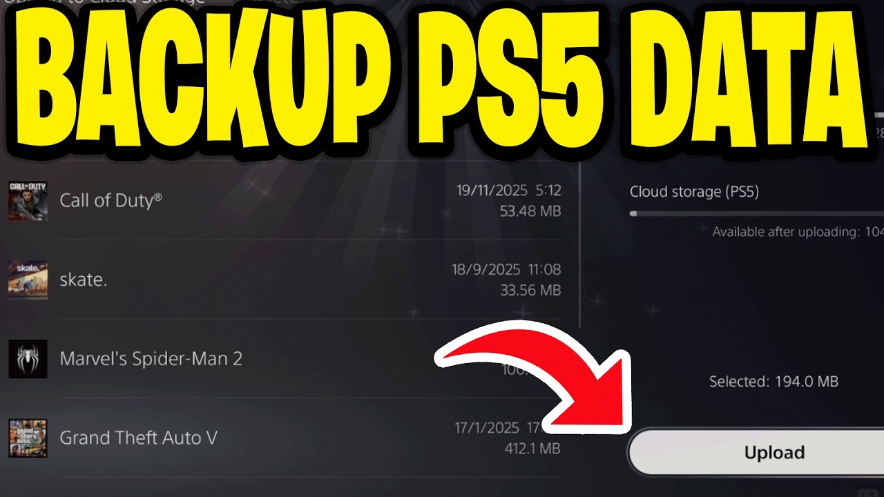 Как сделать резервную копию данных PS5