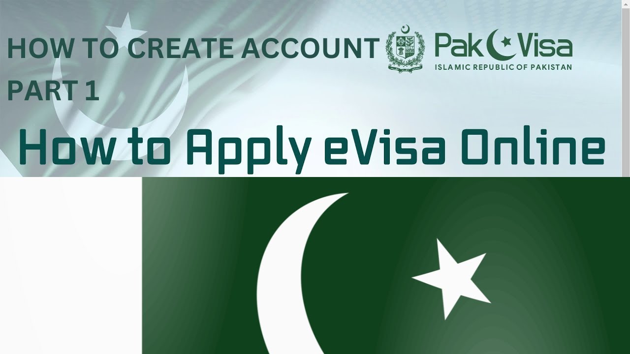 Pak visa online - How to apply Pakistan e visa! Create Account Part 1