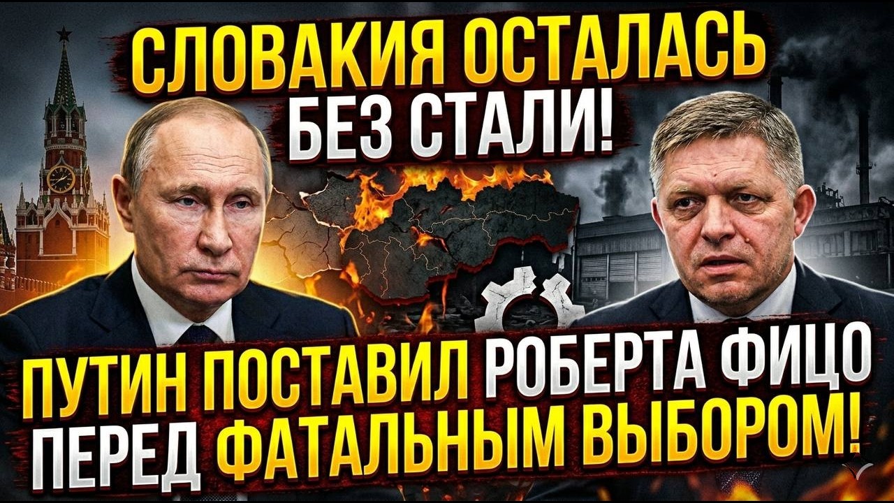 СЛОВАКИЯ ОСТАЛАСЬ БЕЗ СТАЛИ! Путин поставил Роберта Фицо перед фатальным выбором