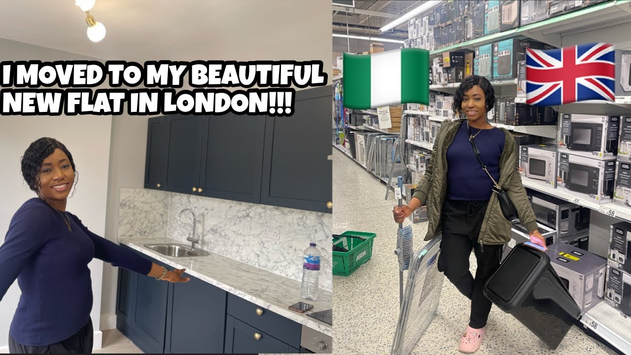 I MOVED TO MY NEW FLAT IN LONDON | SHOPPING FOR HOUSEHOLD ITEMS AT ASDA AND ALDI ON A BUDGET | VLOG