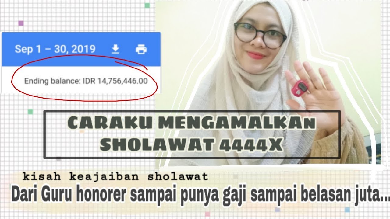CARAKU MENGAMALKAN SHOLAWAT 4444 X DAN KEAJAIBAN YANG DIRASAKAN