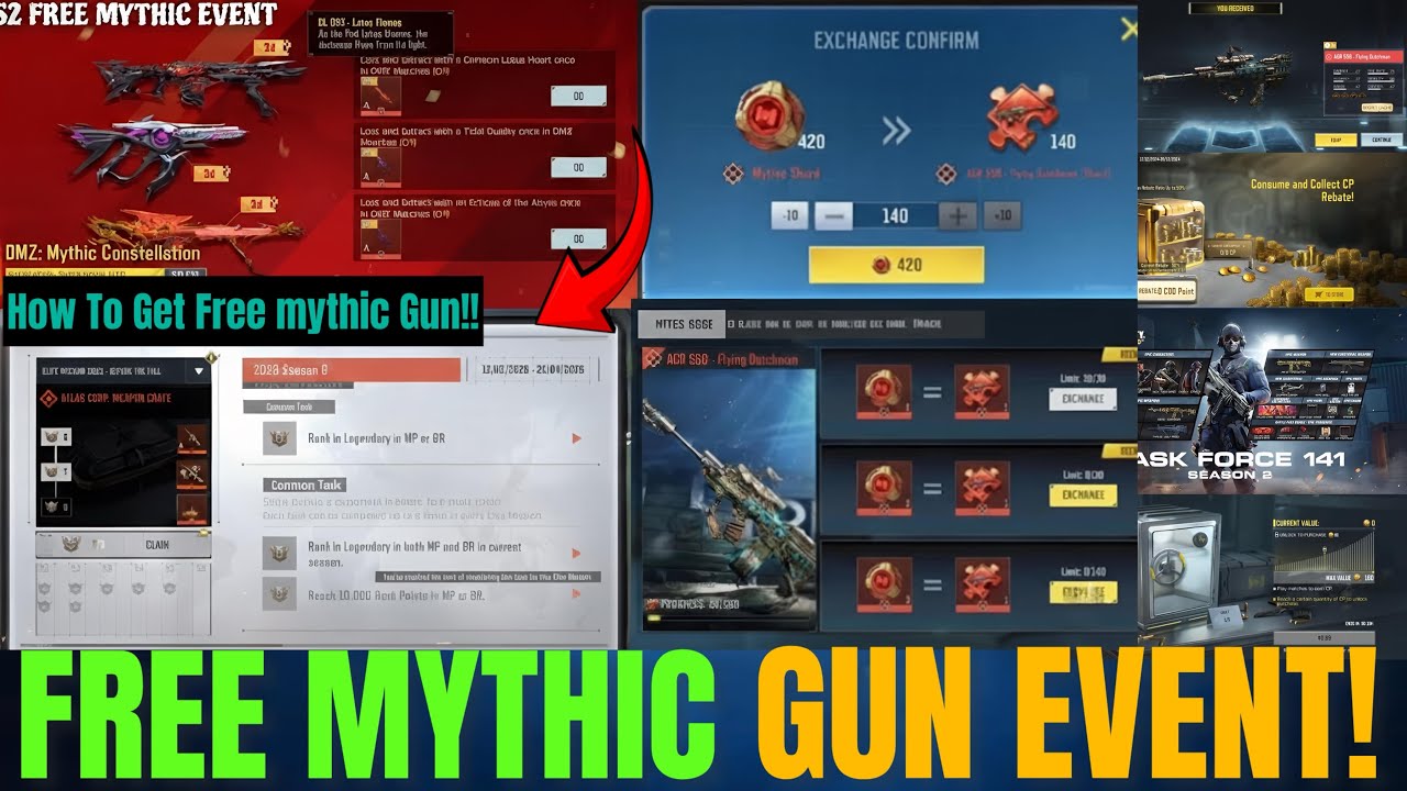 Событие с бесплатным мифическим оружием уже началось! 🔥🎯 + бонус из хранилища CP✅