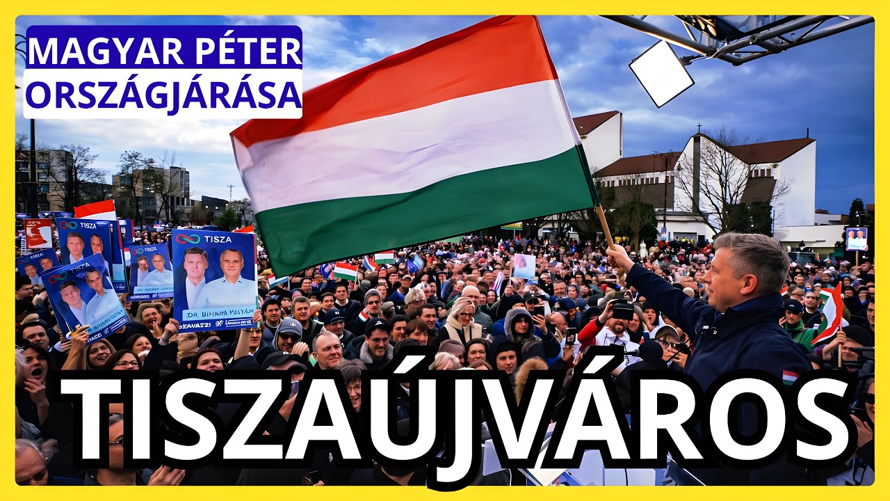Magyar P&eacute;ter Tisza&uacute;jv&aacute;rosban! 🔴⚪🟢 A legfontosabb orsz&aacute;gj&aacute;r&aacute;s-Most vagy soha #tiszap&aacute;rt #magyarpeter
