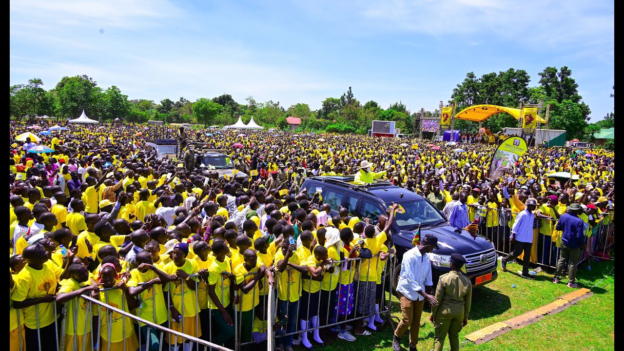 Museveni woos Ngora as he seeks Presidential re-election in a massive campaign rally