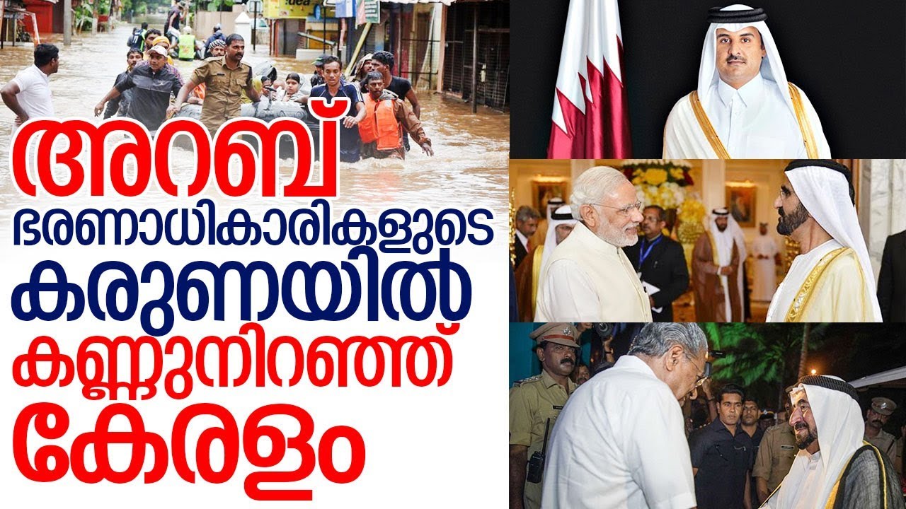 35 കോടി അനുവദിച്ച് ഖത്തര്‍ അമീര്‍ I Kerala floods I Financial support from gulf countries