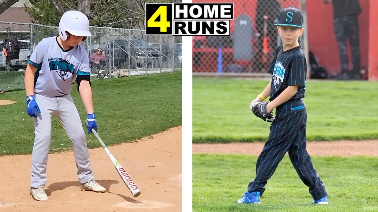 4 HOME RUNS AT FIRST BASEBALL GAMES OF THE SEASON! ⚾️