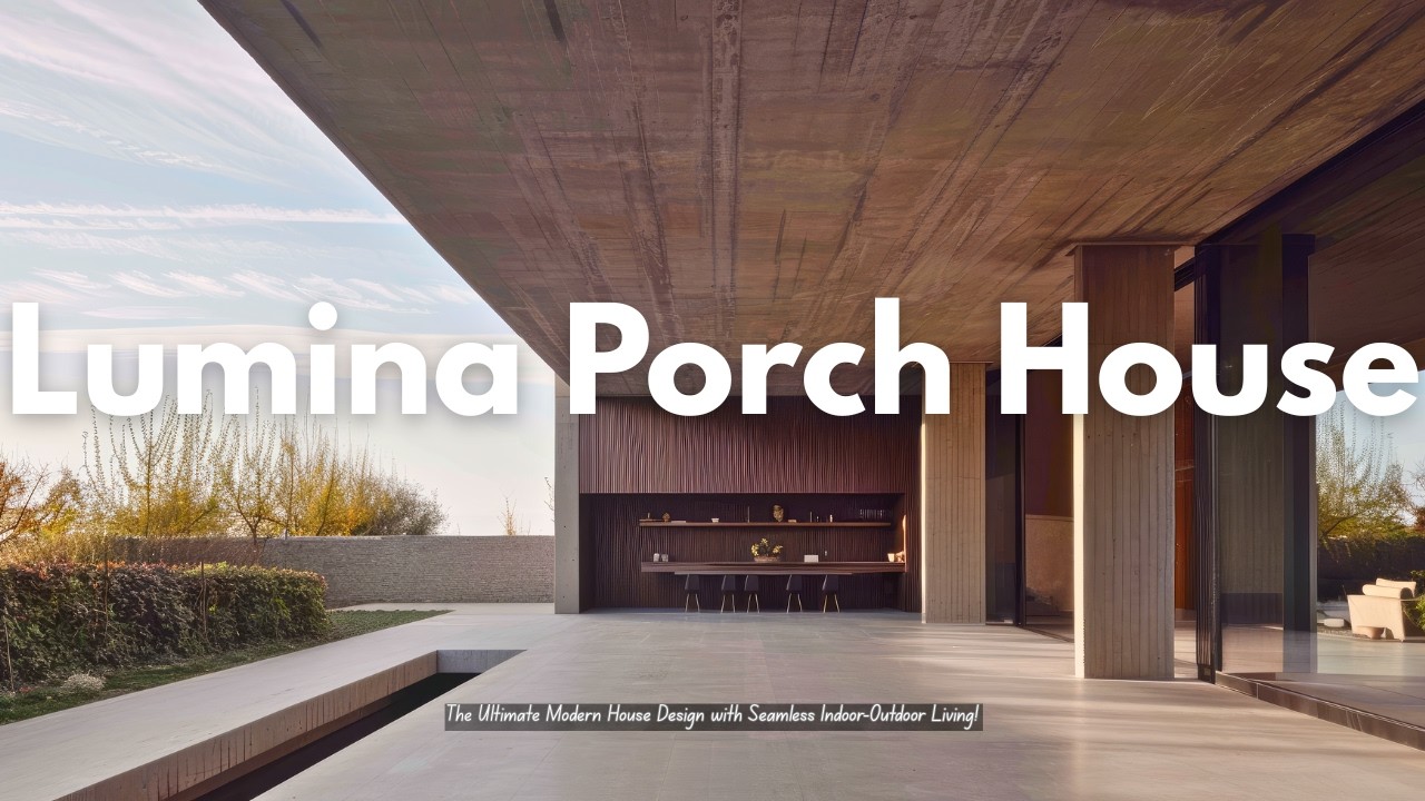 Дом Lumina Porch House | Идеальный современный дизайн дома, обеспечивающий гармоничное сочетание ...