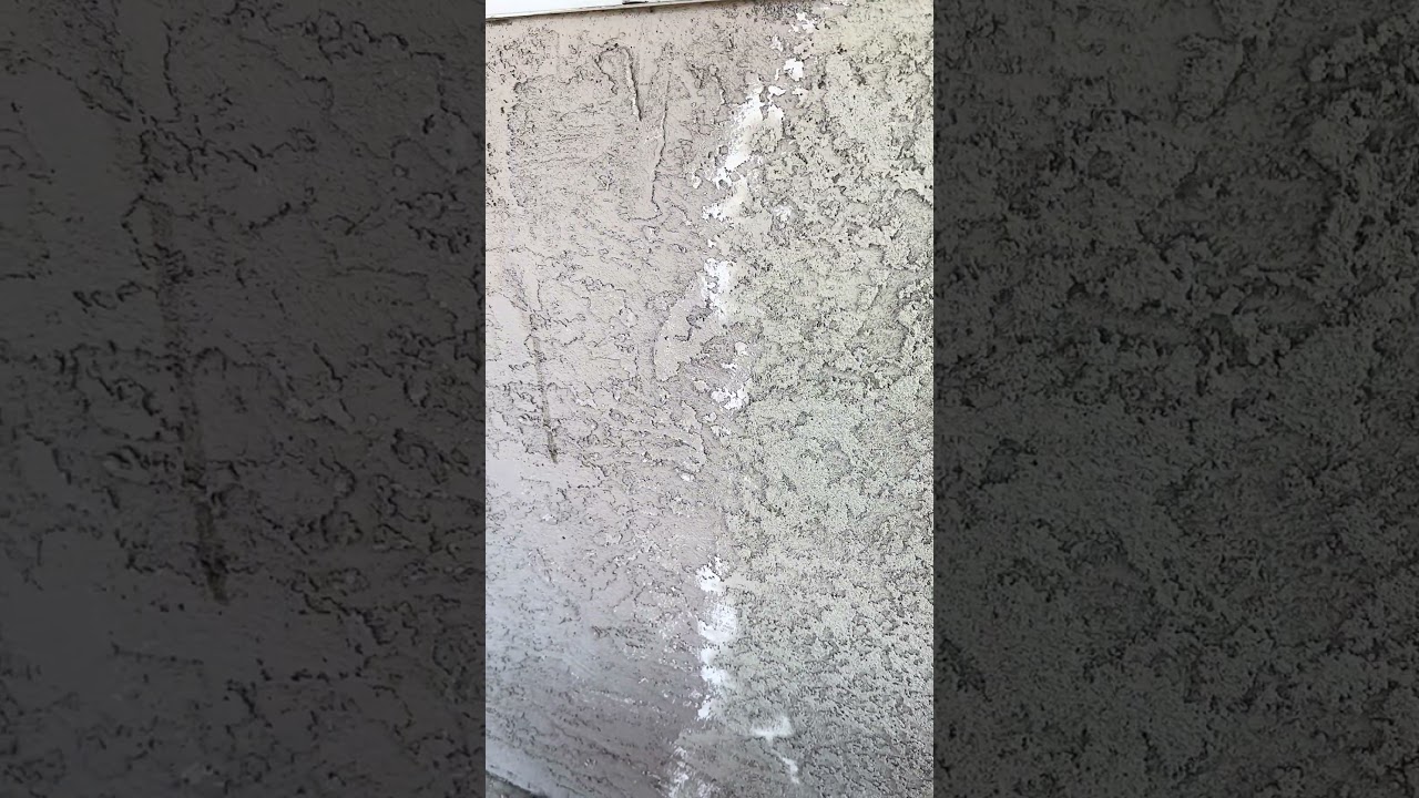 Beautiful new stucco very closely matches existing. Have a great day. Ken 707-249-5607