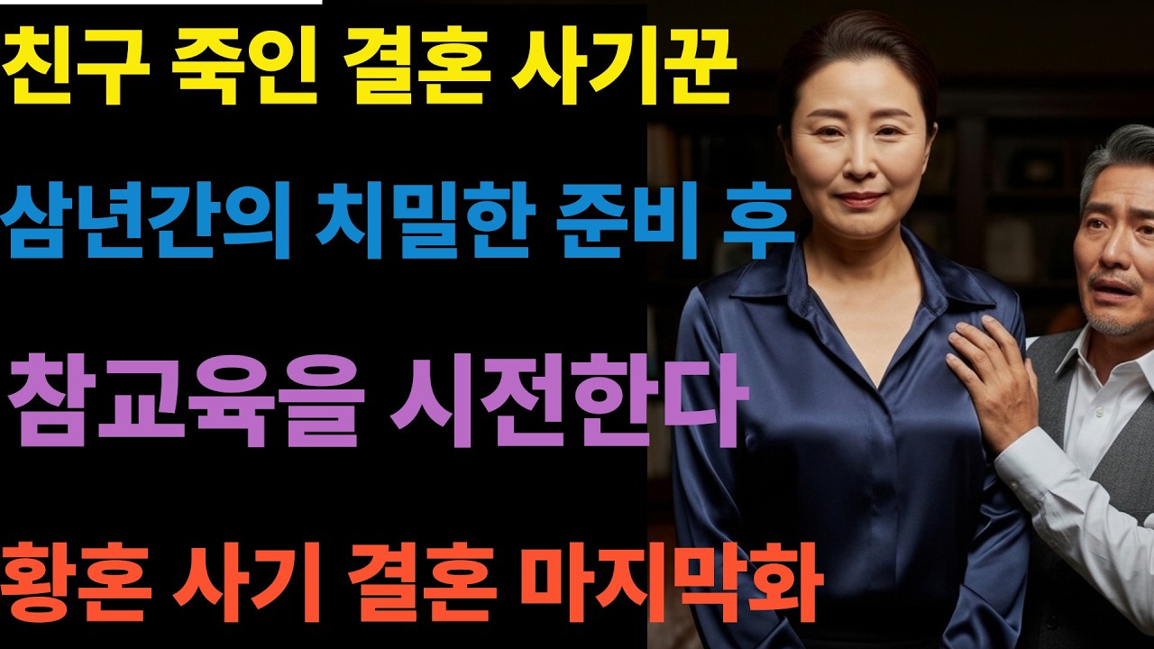 내친구 죽게한 결혼 사기꾼에게  3억 미끼를 던지고 벌어지는 충격적인 이야기.마지막화#감성사연 #라디오드라마 #시니어채널 #감동사연#충격 사연#시니어드라마#감동실화#충격드라마#반전