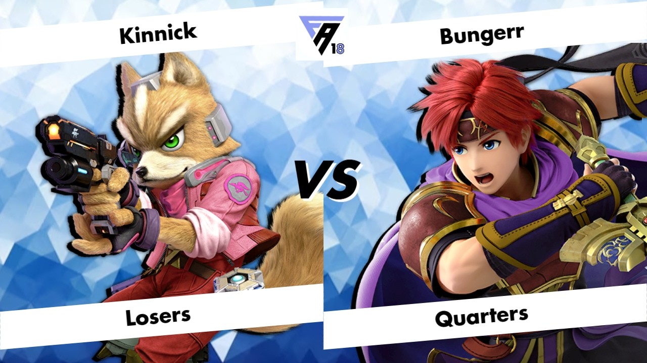 Frame Advantage #18 - Losers Quarters - Kinnick (Fox) vs Bungerr (Roy, Palutena)