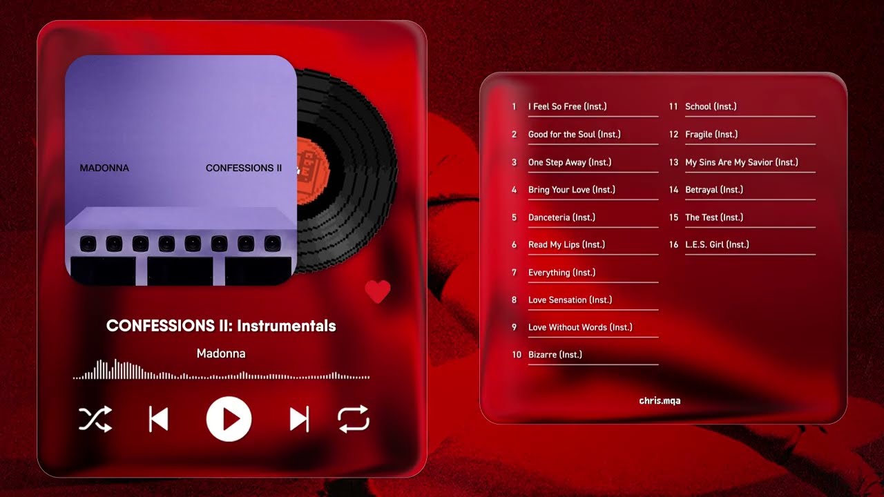 Madonna - CONFESSIONS II: Instrumentals [Full Album]
