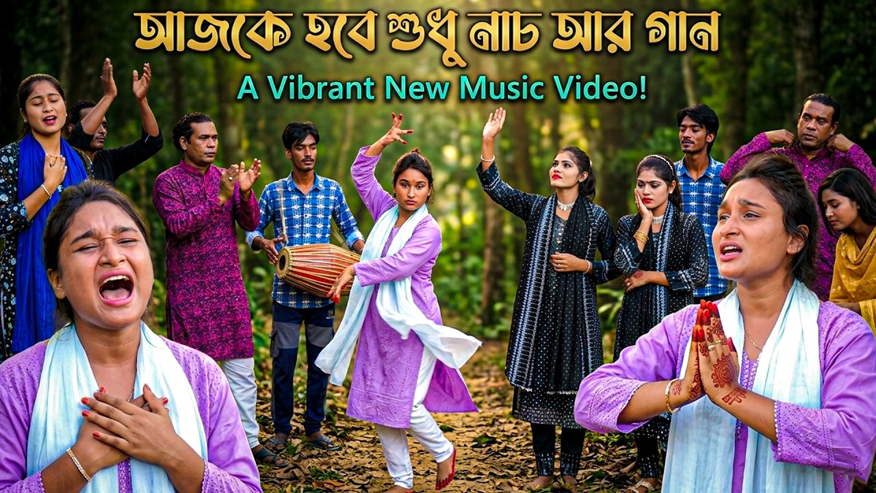 আজকে হবে শুধু নাচ আর গান ,আজকে কোন কথা নয় কোন খেলা নয় ।