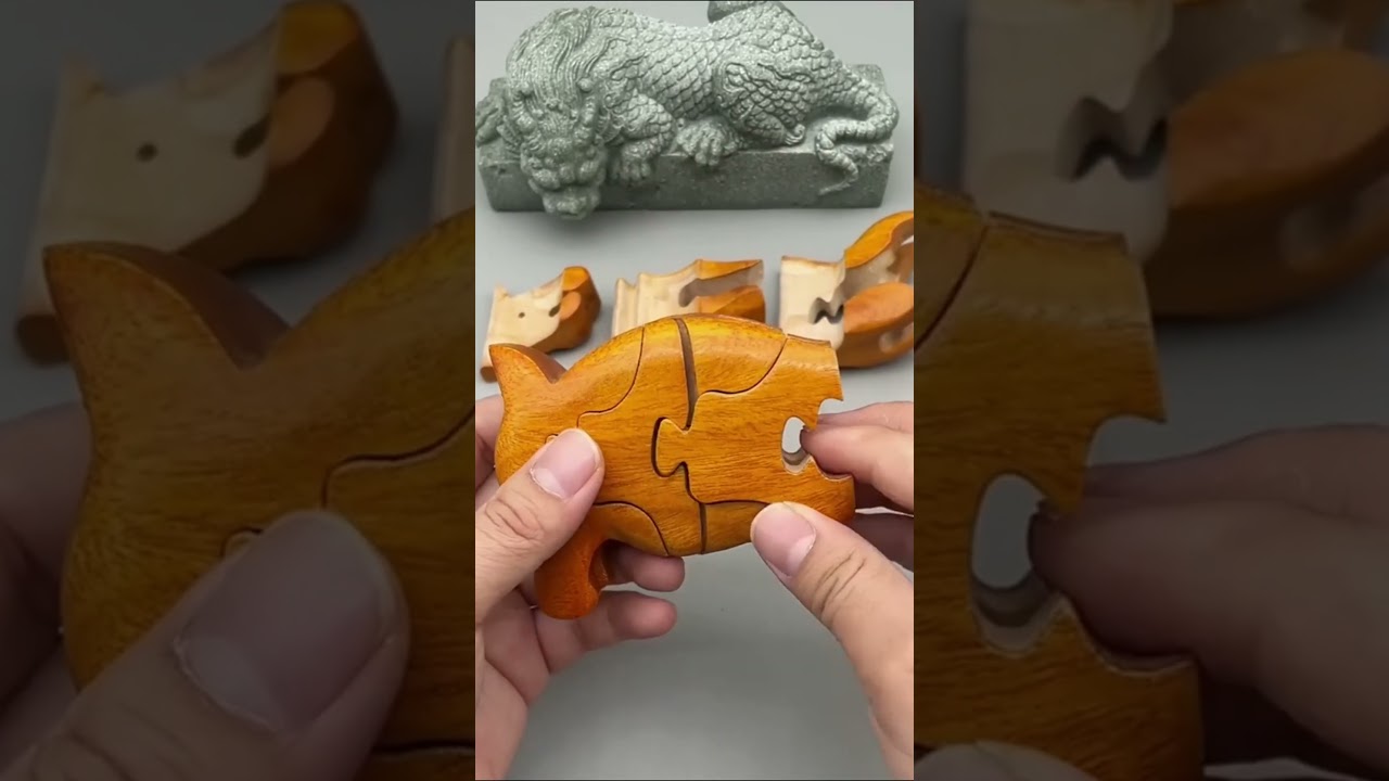 The 12 Chinese Zodiac Signs: Luban Lock Pig #Educational Toys #Children's Thinking Training 1