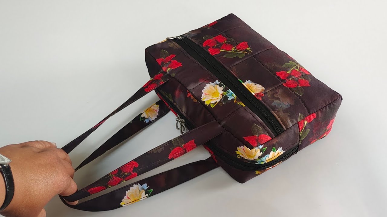 DIY ब्यूटीफुल लेडीज बैग बनाएं सिर्फ 5 मिनट में || Handbag cutting and stitching at home/ bag making