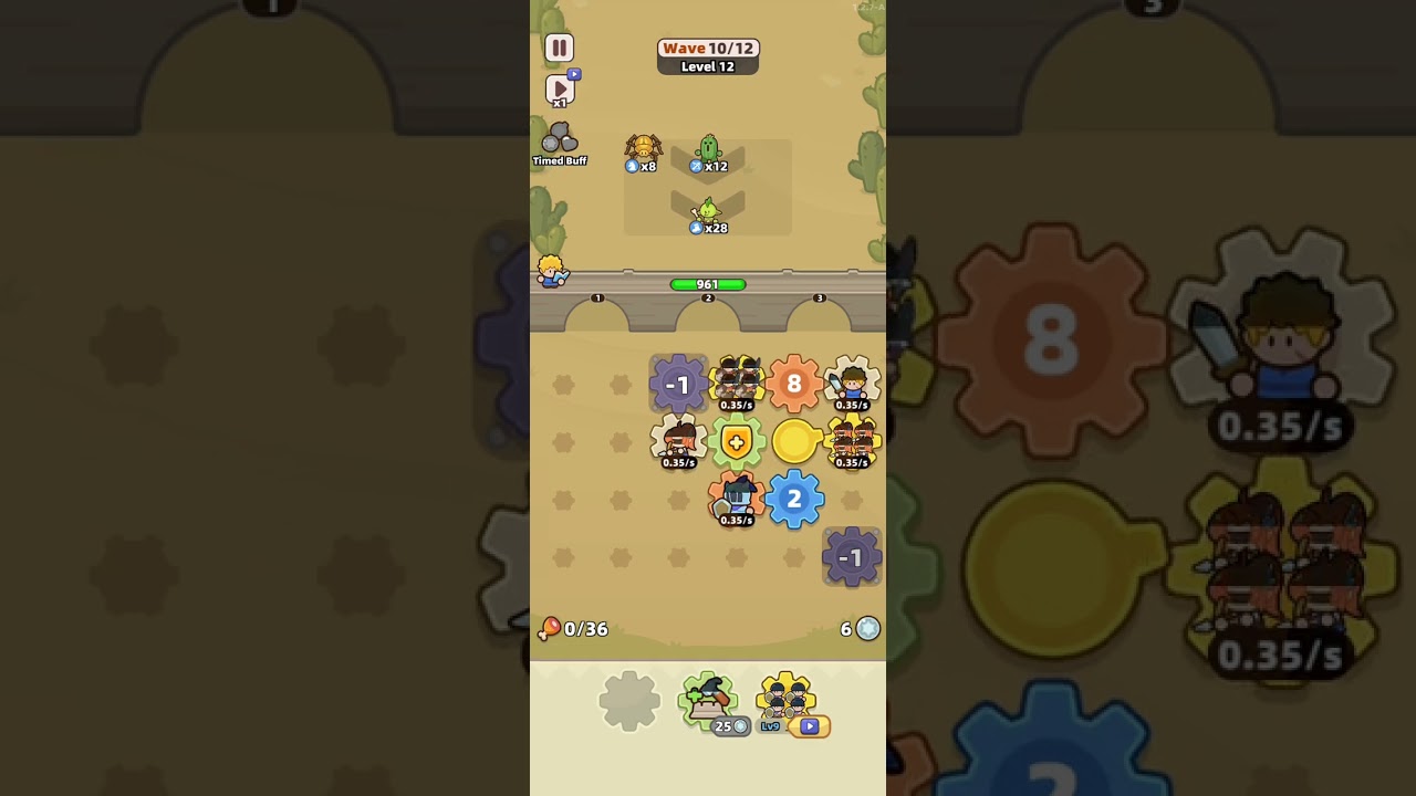 Gear Defenders 😊 (Level 12 wave 8/12)