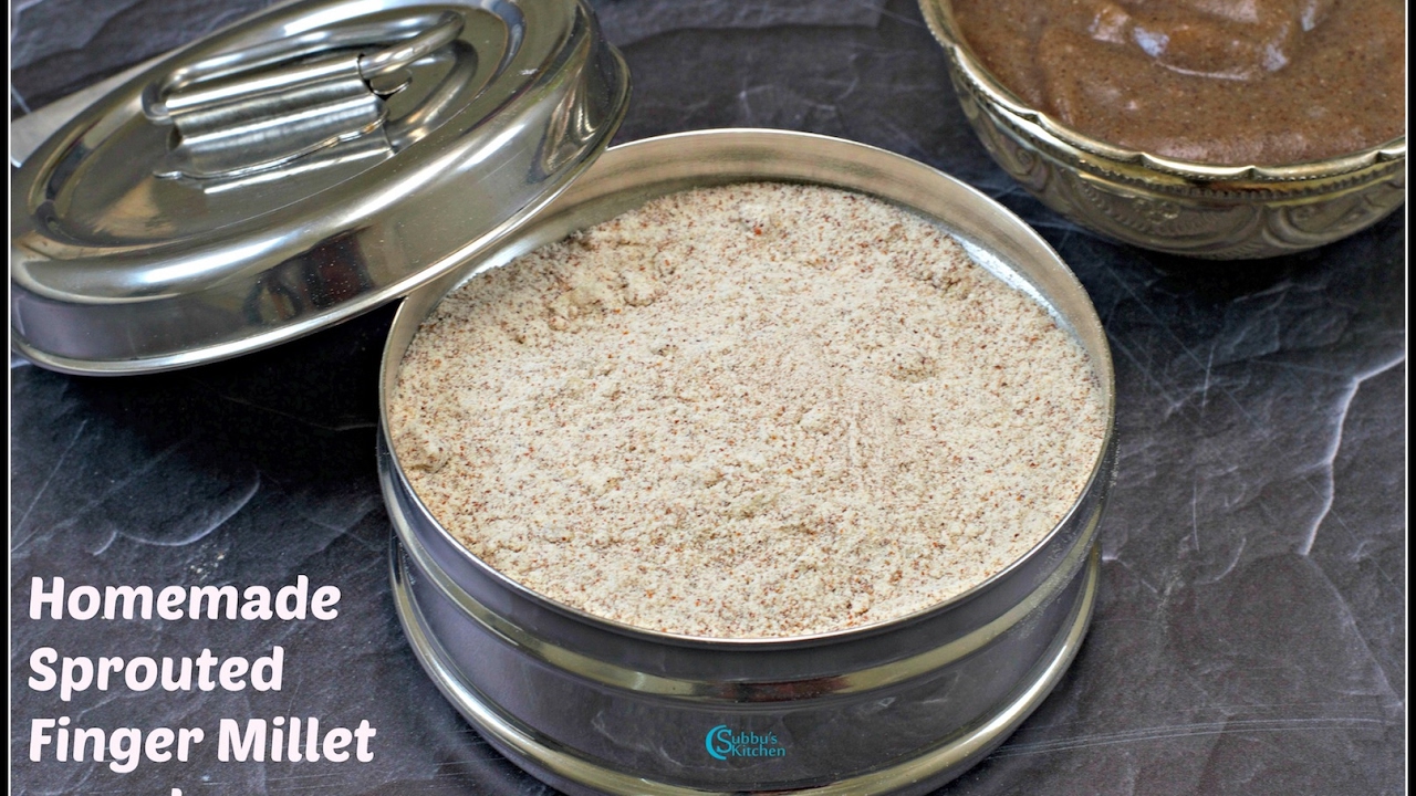 Homemade Sprouted Ragi Powder and Ragi Porridge for Babies