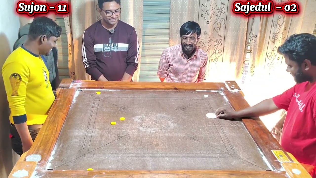 নিউ ক্যারাম টুর্নামেন্ট ২০২৬ 1st রাউন্ডের 1st ম্যাচ SK Sujon VS Sajedul #carromboard #gaming #games 