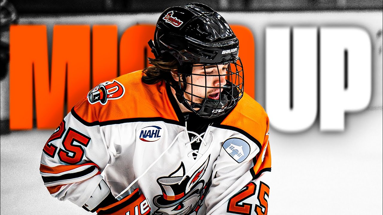 I was MIC'D UP during a NAHL GAME * INSANE GAME *