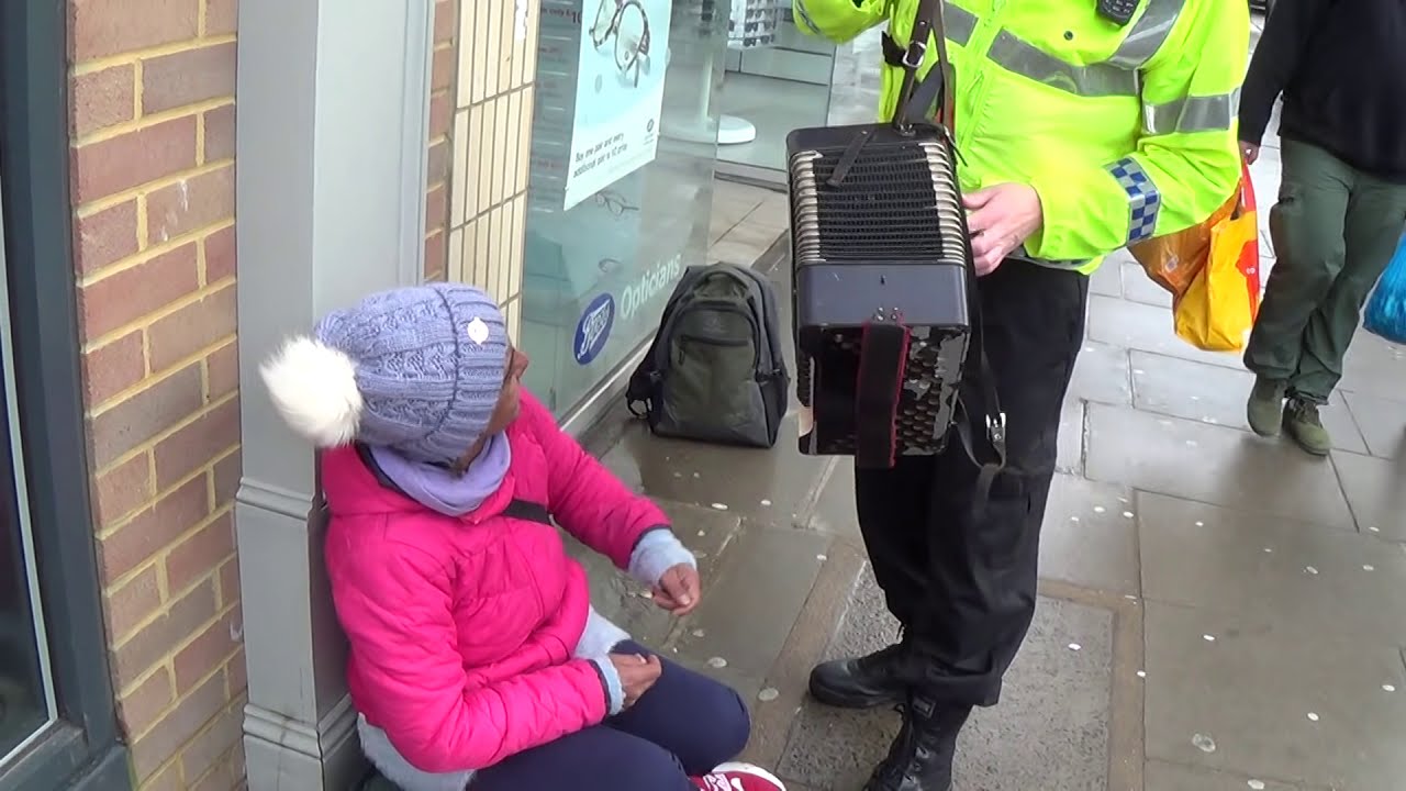 Policeman Confiscates Gypsy's Accordion...Then Plays It!